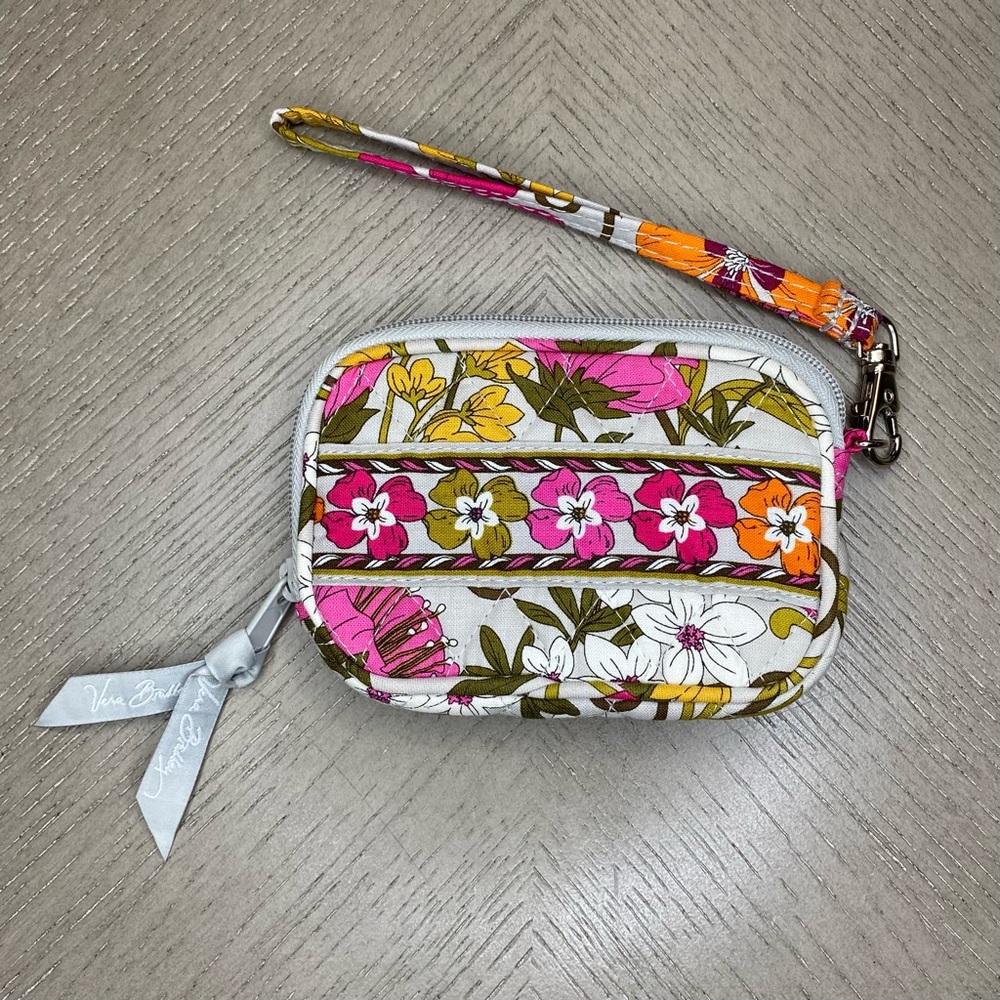 Vera Bradley Tea Garden Tech Case Coin Wallet Wristlet